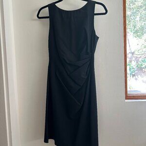 Theory Dress with Gathered Waist in Black / Size 4